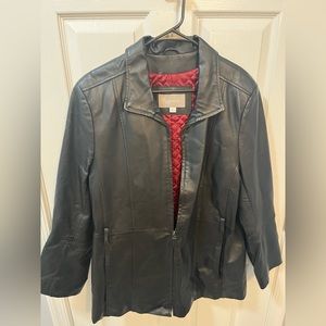 Croft and Barrow real leather jacket size large